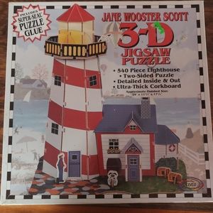 Jane Wooster Scott 3D Jigsaw Puzzle LIGHT HOUSE